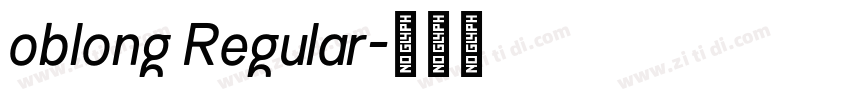 oblong Regular字体转换